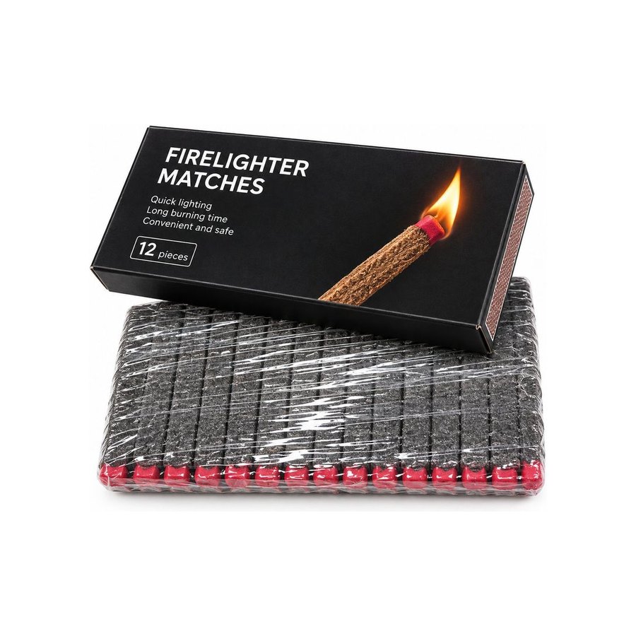 Firelighter matches box, 12 pcs