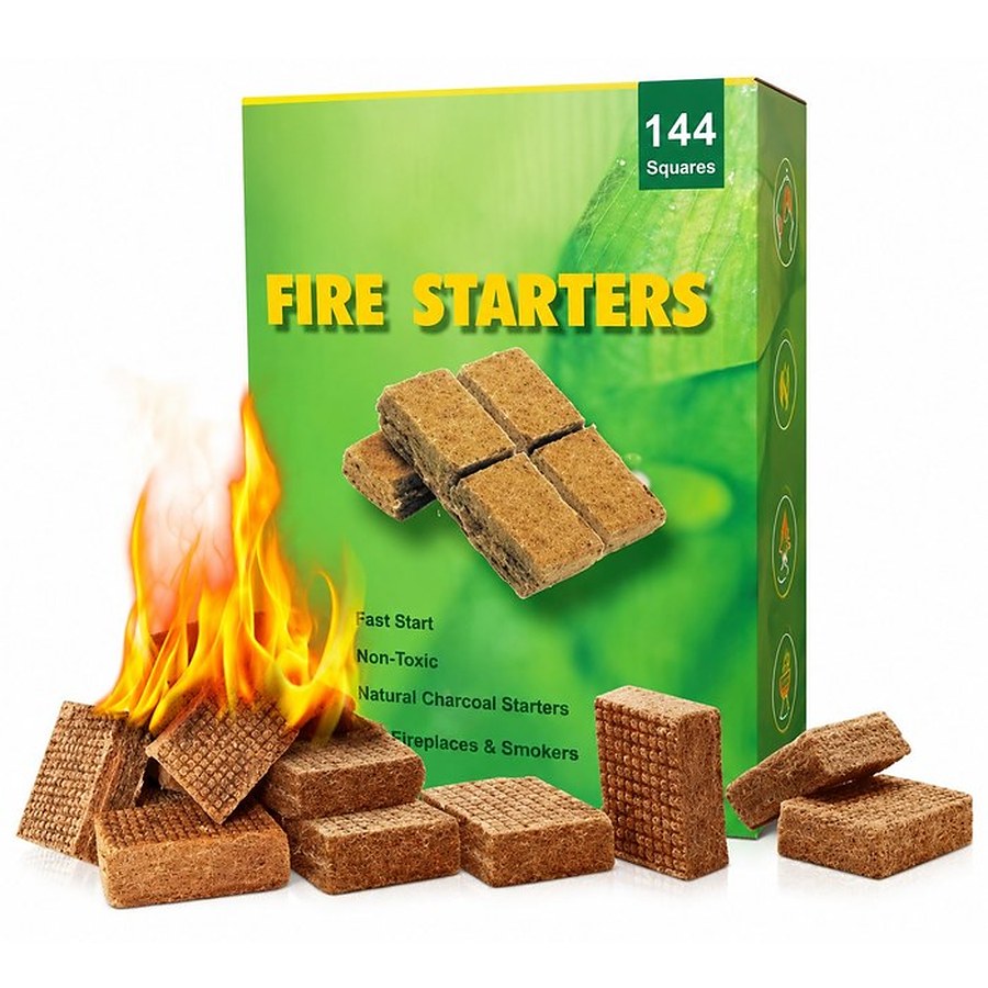 Fire starter cubes, 144 pcs