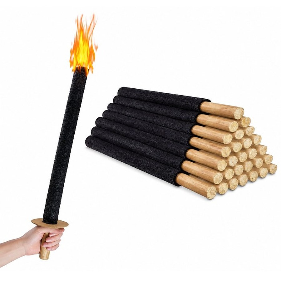 Fire torch sticks and related fire lighting accessories